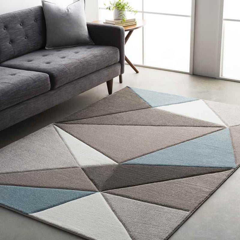 Kelly Modern Taupe Area Rug