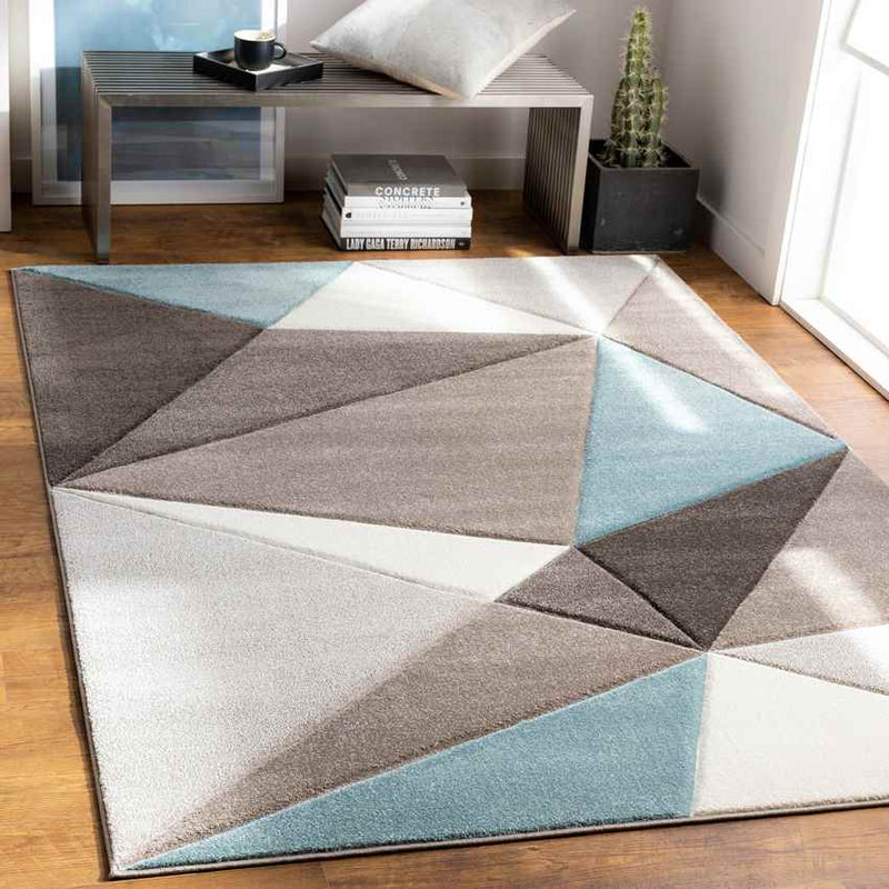 Kelly Modern Taupe Area Rug