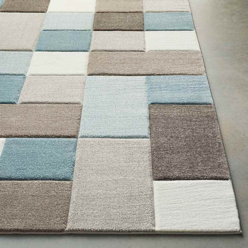 Piieet Modern Aqua Area Rug