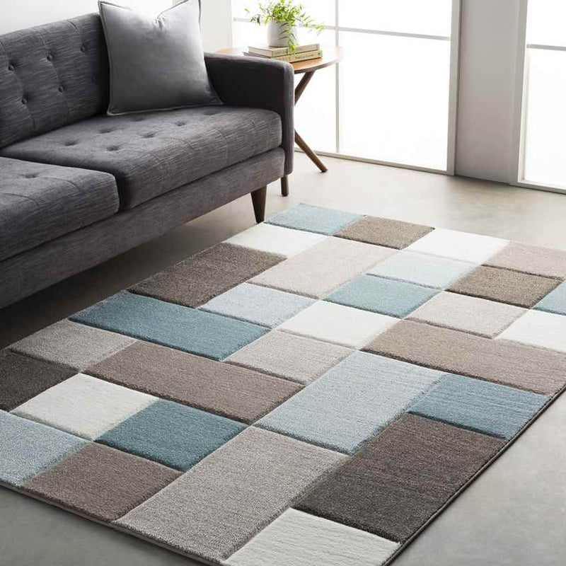 Piieet Modern Aqua Area Rug