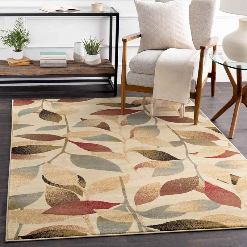 Nolan Modern Dark Red Area Rug