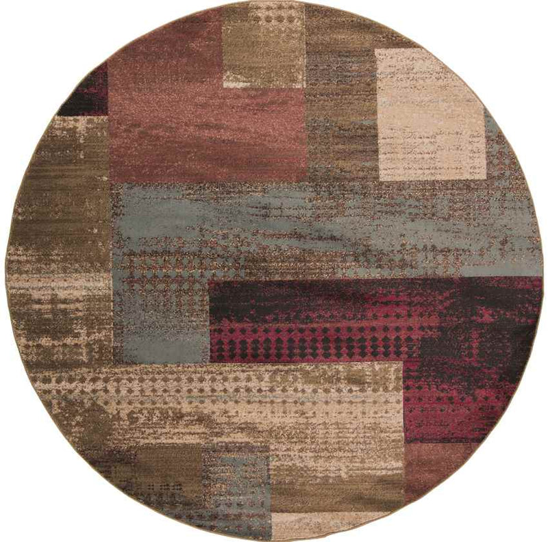 Hugo Modern Dark Red Area Rug