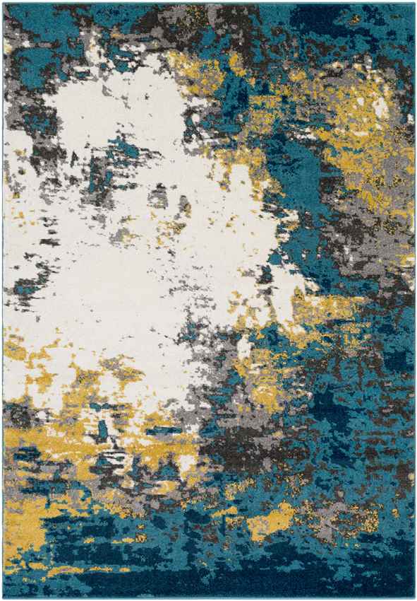 Loenzo Modern Aqua Area Rug