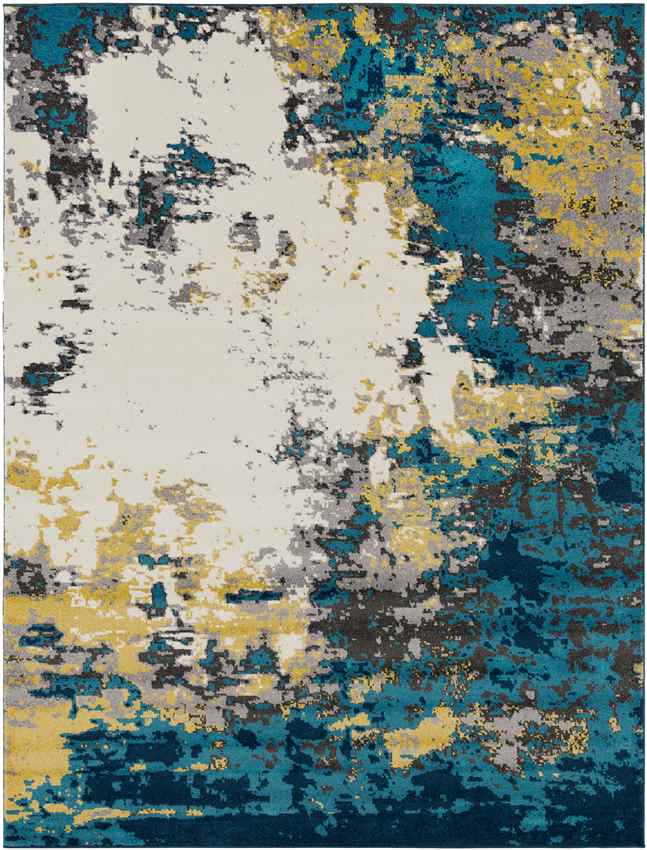 Loenzo Modern Aqua Area Rug