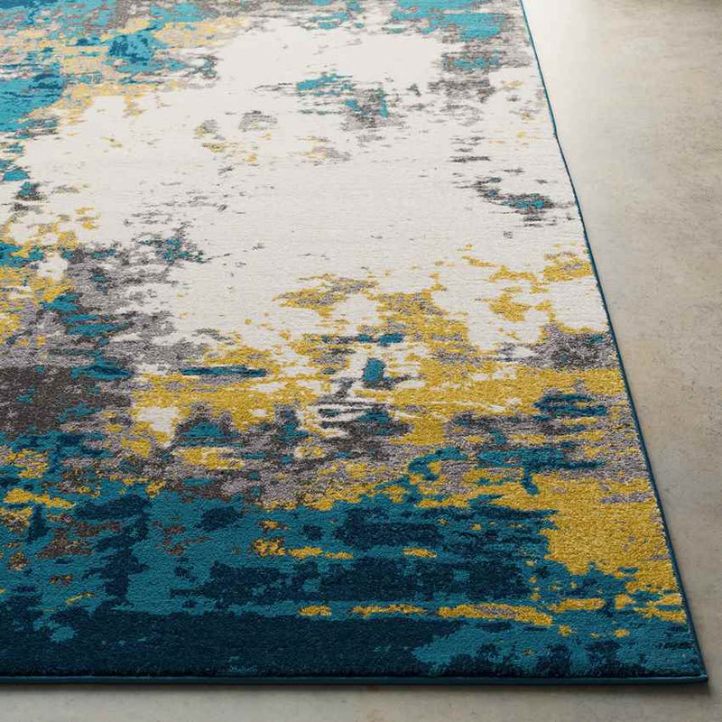 Loenzo Modern Aqua Area Rug