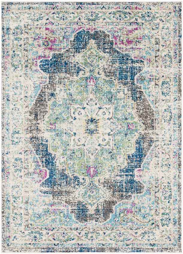 Aria Traditional Navy Area Rug