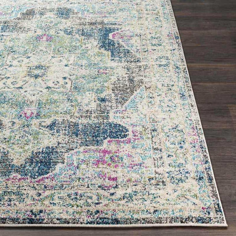 Aria Traditional Navy Area Rug