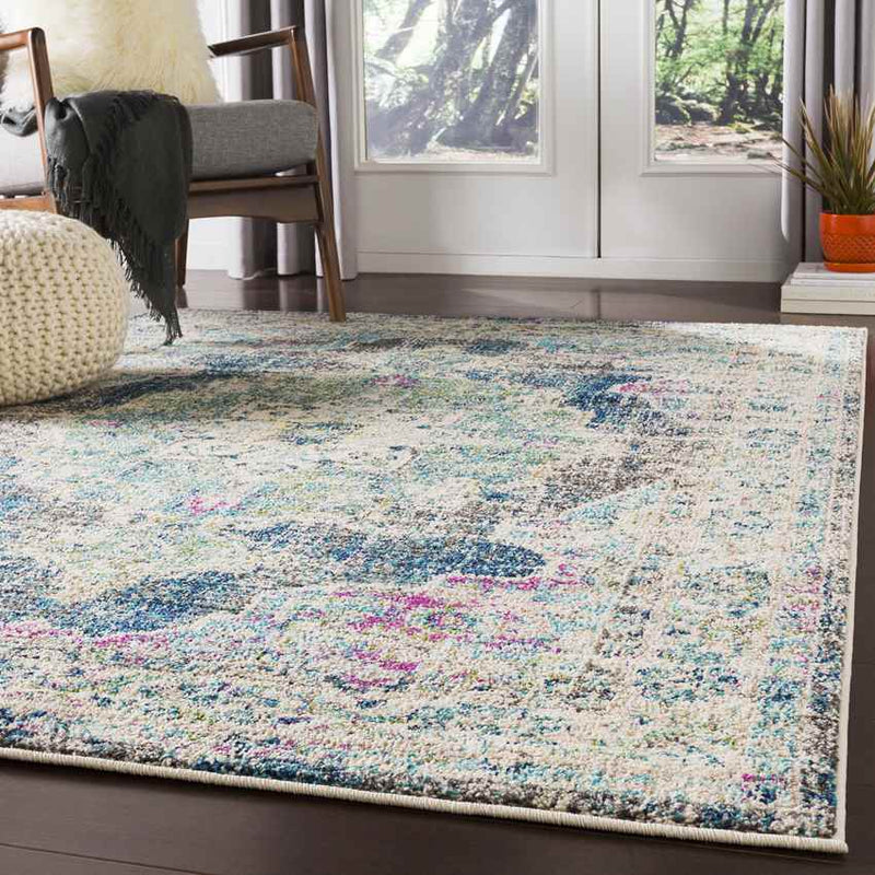 Aria Traditional Navy Area Rug