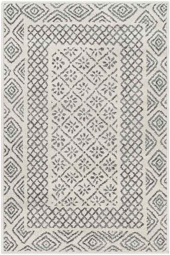 Julian Global Charcoal/Light Beige Area Rug