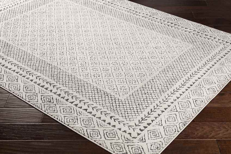 Julian Global Charcoal/Light Beige Area Rug