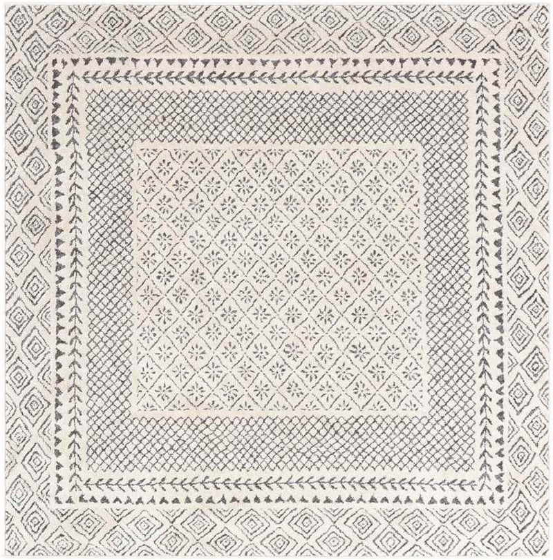 Julian Global Charcoal/Light Beige Area Rug