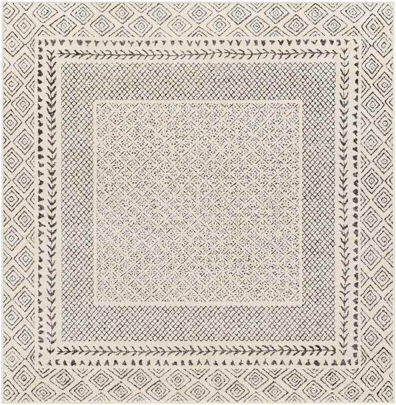 Julian Global Charcoal/Light Beige Area Rug