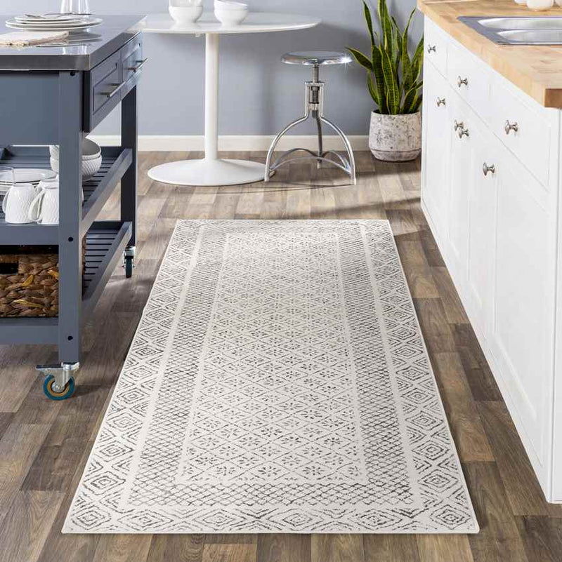 Julian Global Charcoal/Light Beige Area Rug