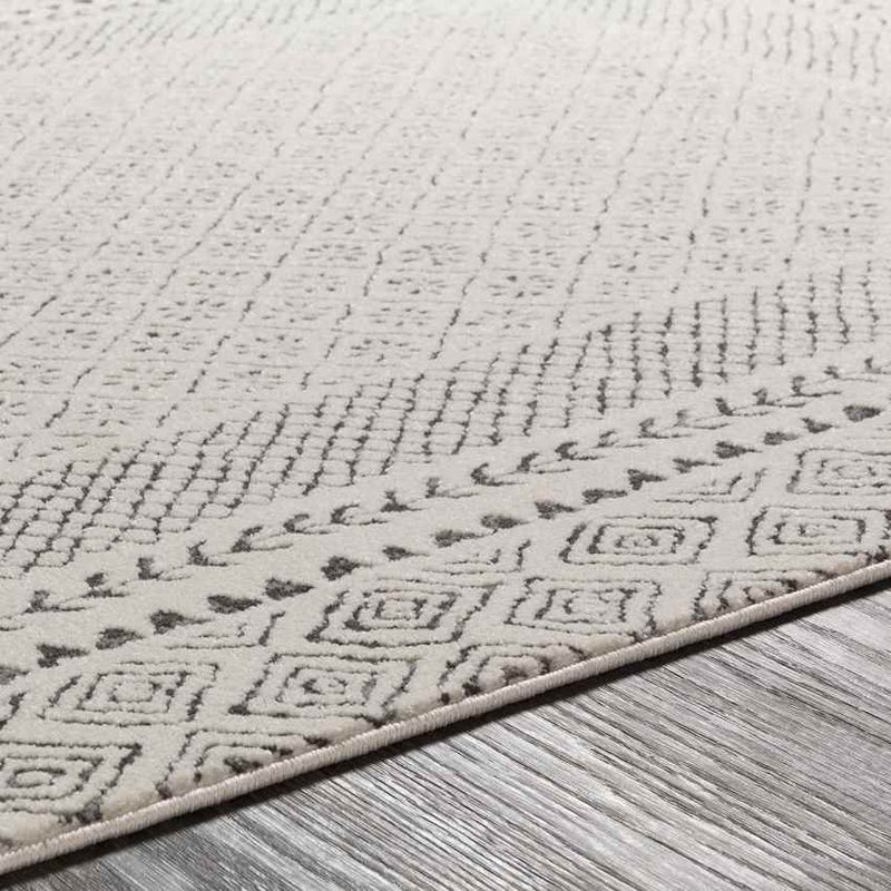 Julian Global Charcoal/Light Beige Area Rug