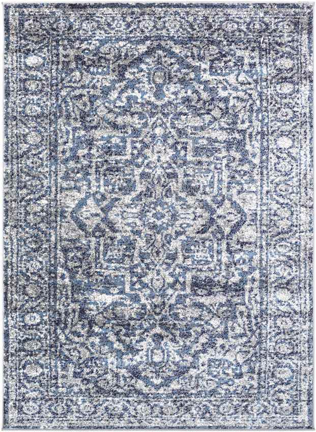 Emma Traditional Navy Area Rug