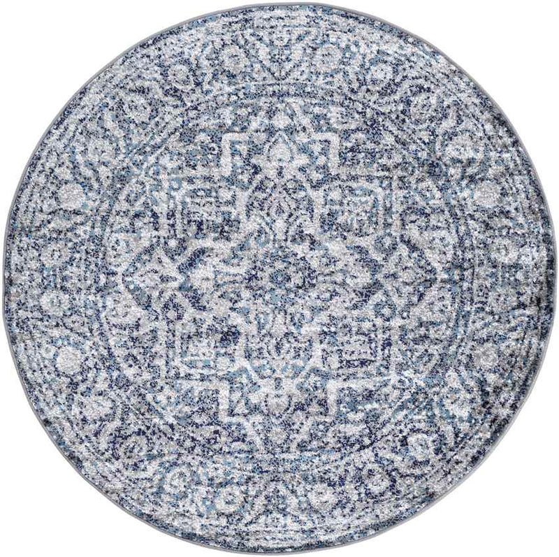 Emma Traditional Navy Area Rug