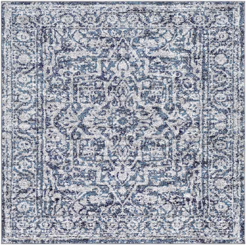 Emma Traditional Navy Area Rug