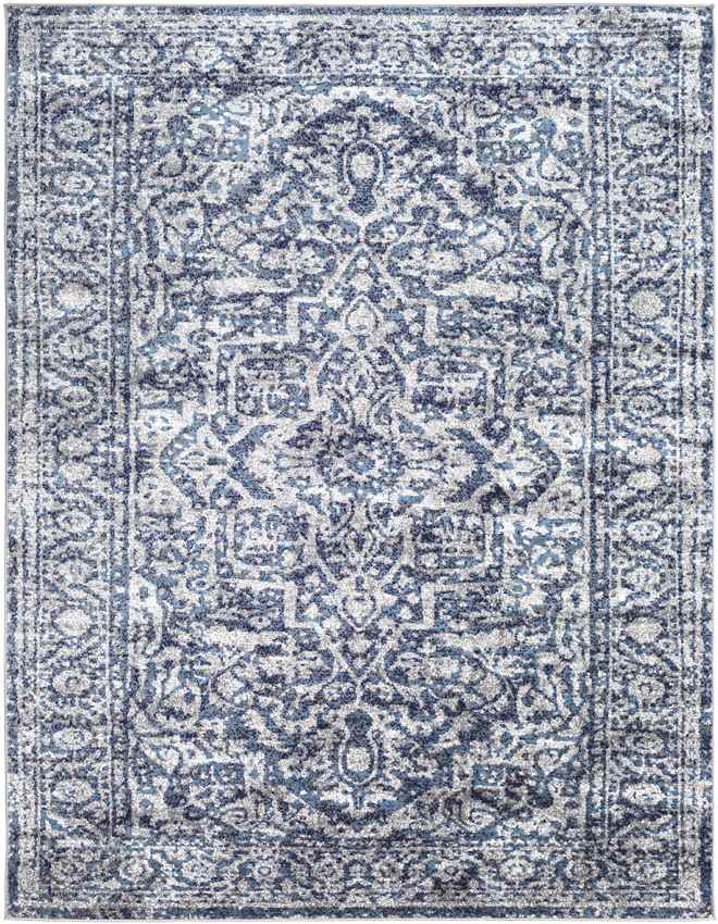 Emma Traditional Navy Area Rug