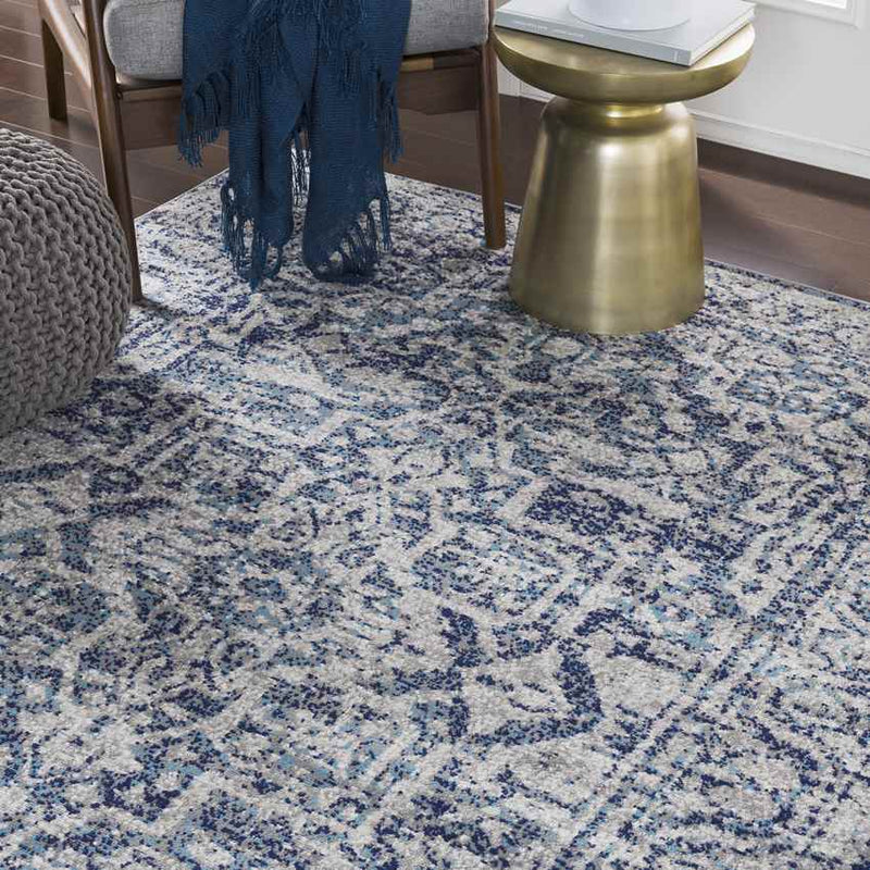 Emma Traditional Navy Area Rug