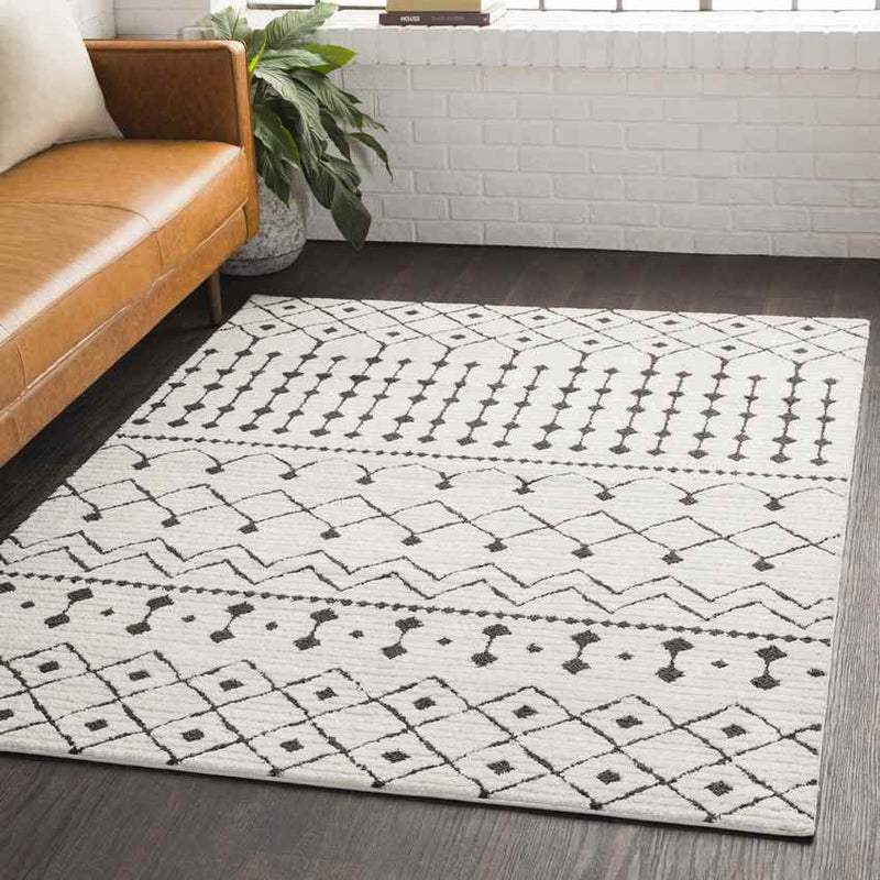 Ava Global Black/Charcoal Area Rug