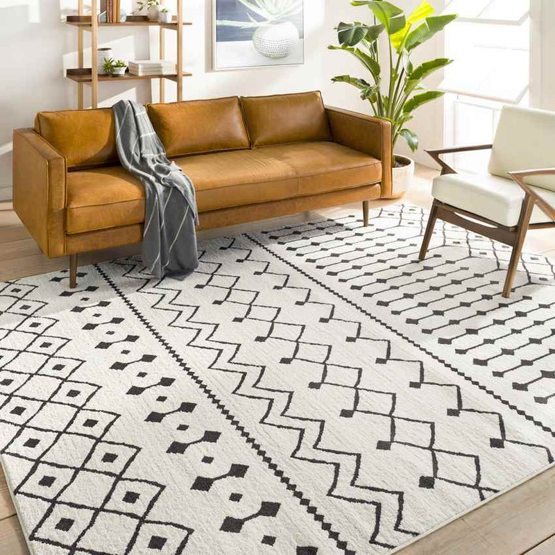 Ava Global Black/Charcoal Area Rug