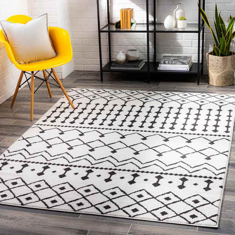 Ava Global Black/Charcoal Area Rug