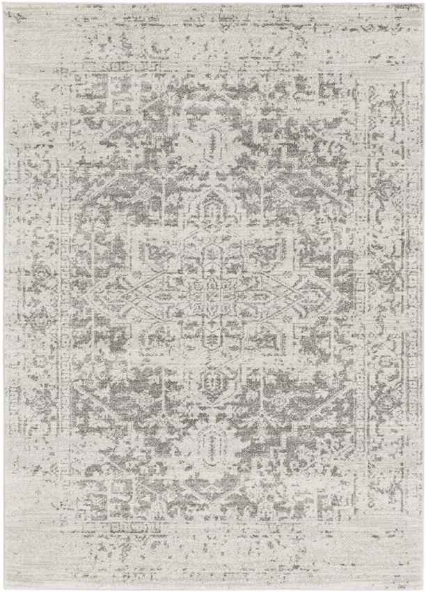 Amelia Traditional Charcoal/Light Gray/Beige Area Rug