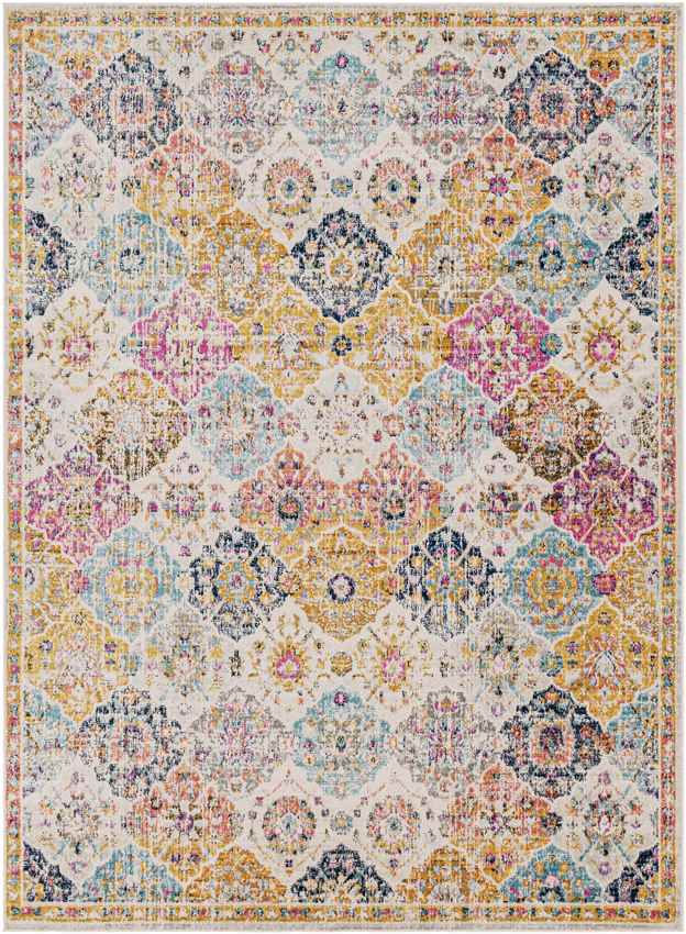 Emilly Traditional Saffron/Burnt Orange Area Rug