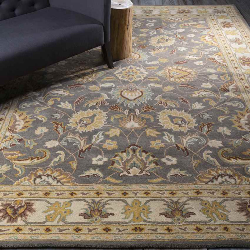 Paris Traditional Khaki Area Rug