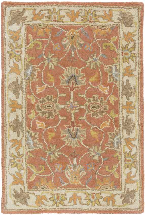 Paris Traditional Burnt Orange Area Rug