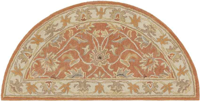 Paris Traditional Burnt Orange Area Rug