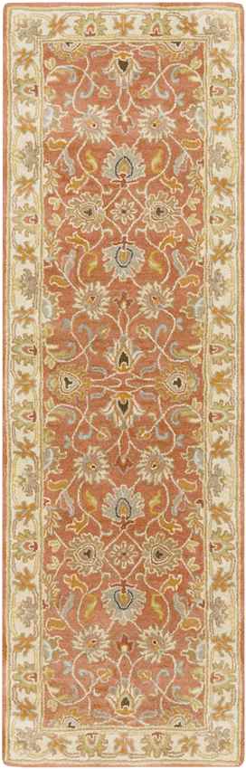 Paris Traditional Burnt Orange Area Rug