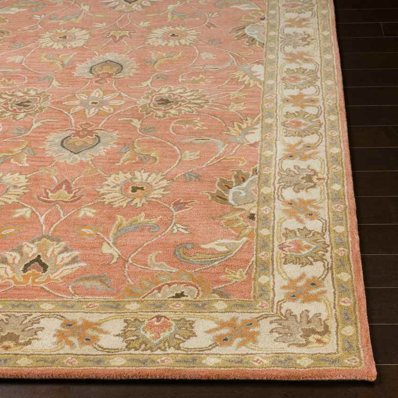 Paris Traditional Burnt Orange Area Rug