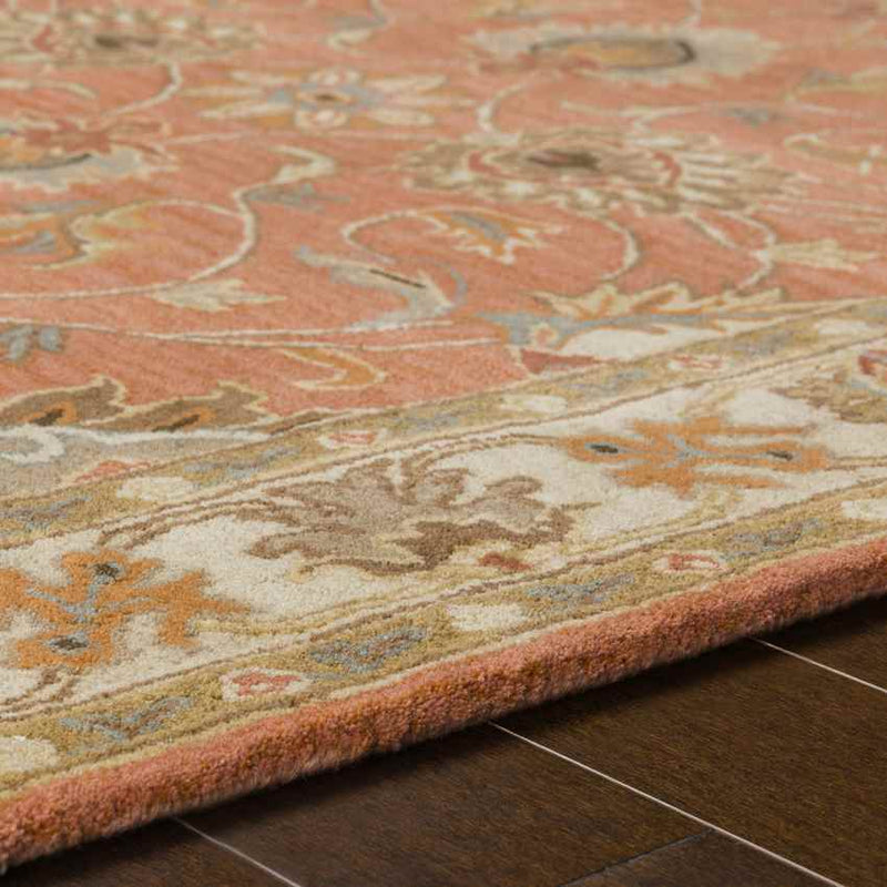 Paris Traditional Burnt Orange Area Rug