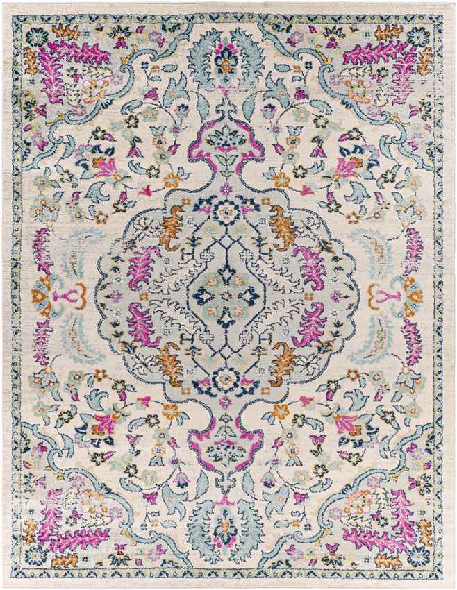 Brest Traditional Light Gray Area Rug