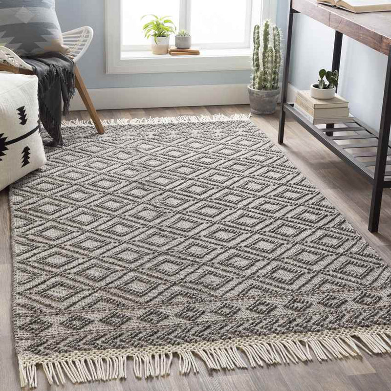 Limoges Cottage Black Area Rug