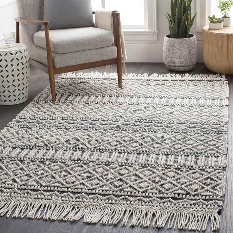 Tours Cottage Charcoal Area Rug