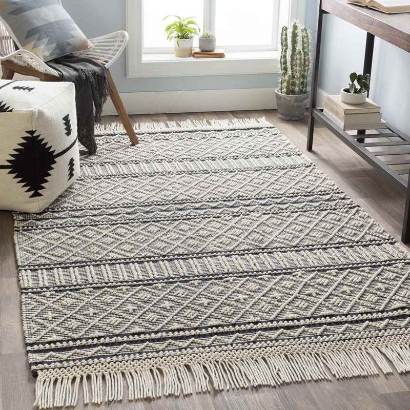 Tours Cottage Charcoal Area Rug