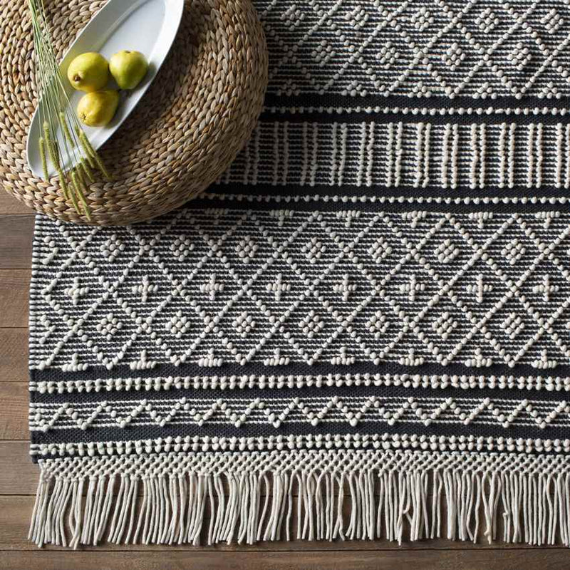 Tours Cottage Charcoal Area Rug