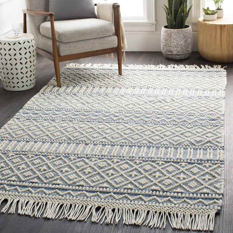 Tours Cottage Denim Area Rug