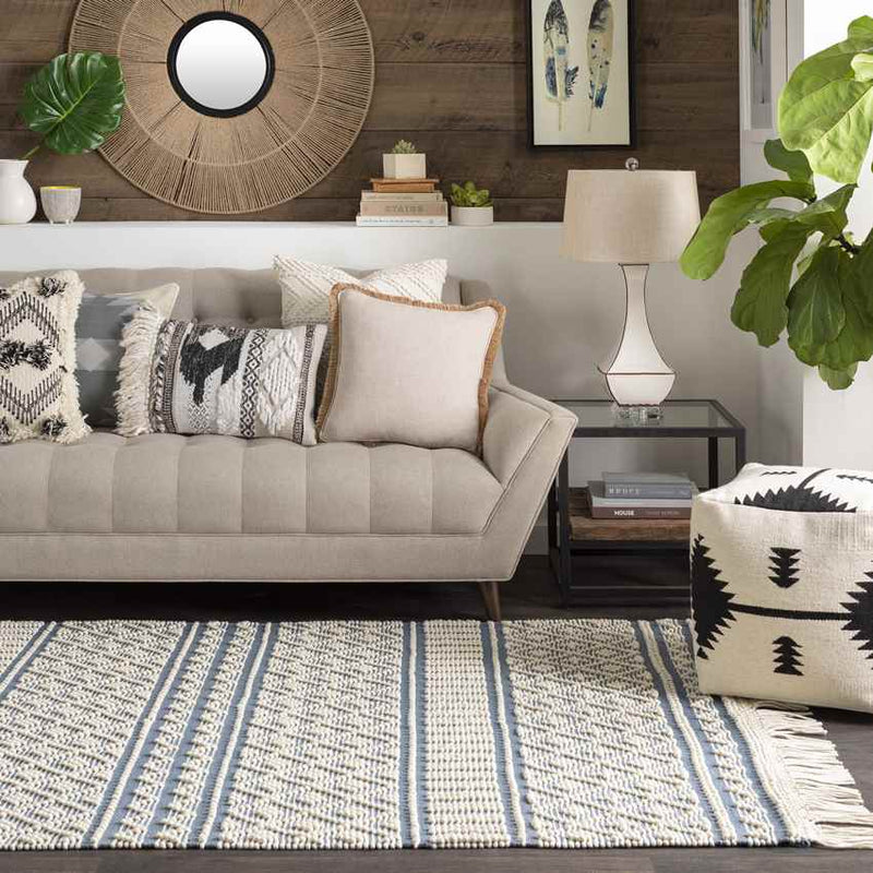 Tours Cottage Denim Area Rug