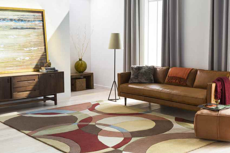 Besancon Modern Tan Area Rug