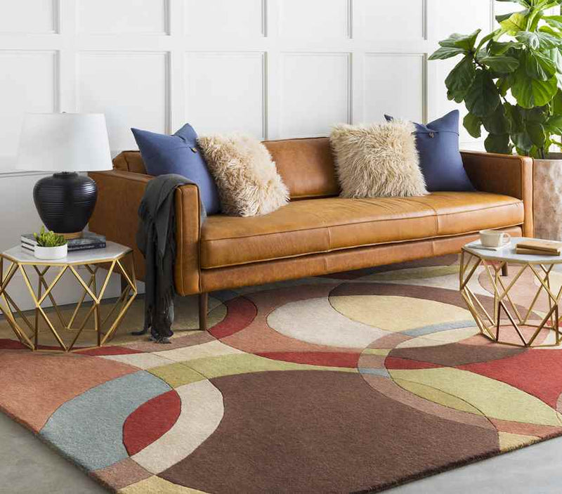 Besancon Modern Tan Area Rug