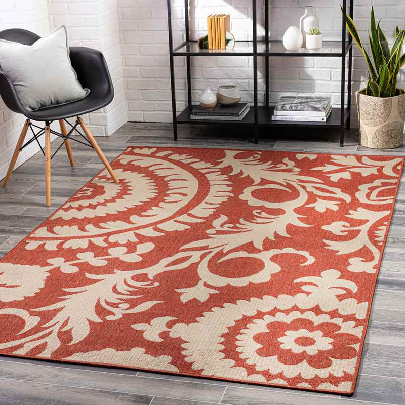 Nancy Cottage Rust Area Rug