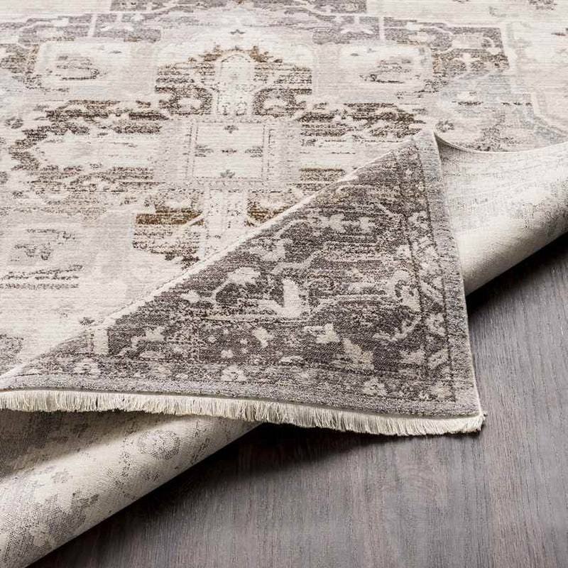 Roubaix Traditional Dark Brown Area Rug