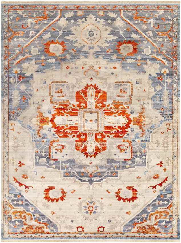 Roubaix Traditional Bright Red Area Rug