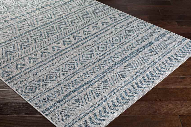 Elodie Global Aqua Area Rug