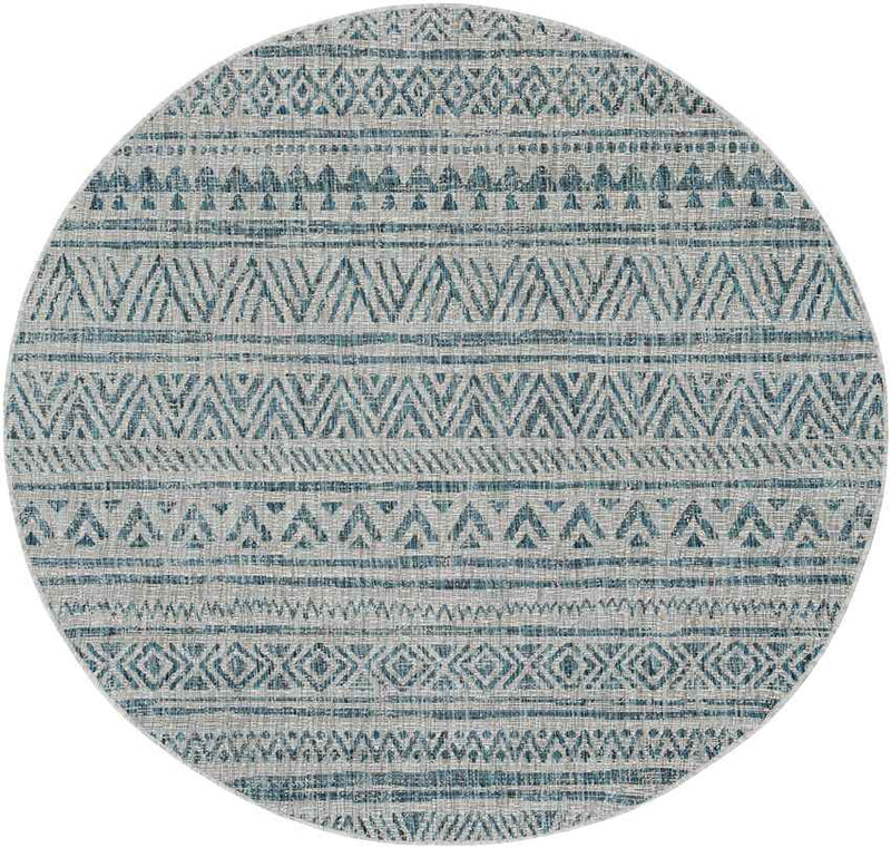 Elodie Global Aqua Area Rug