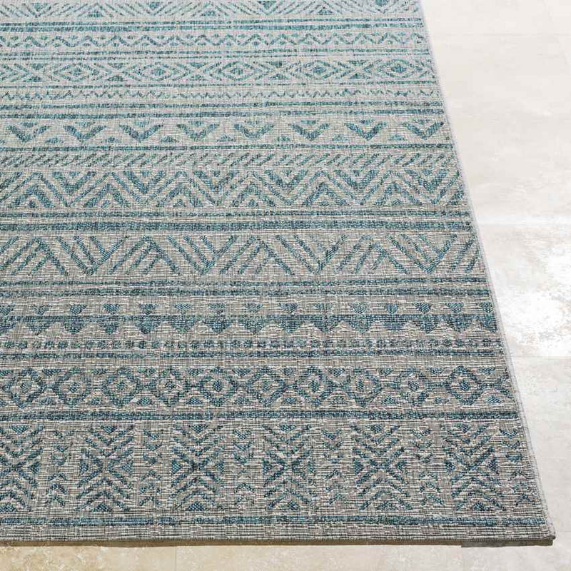 Elodie Global Aqua Area Rug