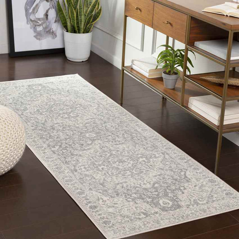 Troyes Traditional Medium Gray Area Rug